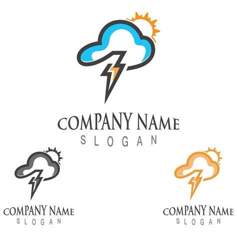 Cloud weather forecast logo template vector illustration design 5456327 ...