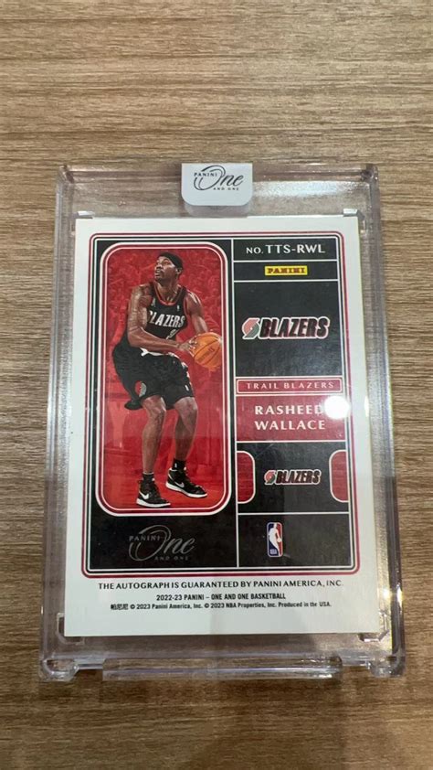 2022 23 Panini One And One Rasheed Wallace 【肥波球星卡】oao 拉希德 华莱士 怒吼天尊 开拓者