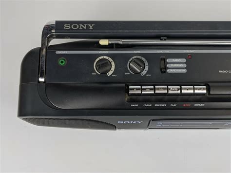 Sony Cfs W303 Radio Dual Cassette Corder Boom Box Vintage As Is Ebay