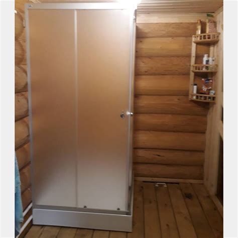 Душевой уголок 90 на роликах, стекло матовое Классик в Ижевске - РусАк