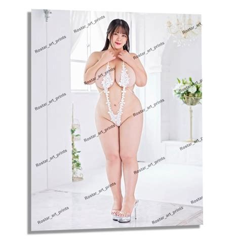 X Sexy BBW Japanese Plus Size Curvy Sling Bikini EXCLUSIVE Photo