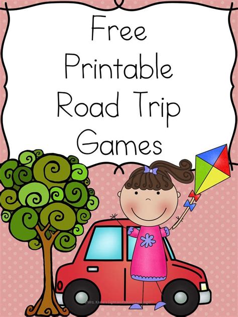 Printable Road Trip Games Mrs Karles Sight And Sound Reading