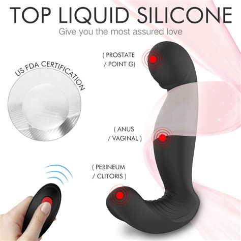 S Hande High Quality Strong Vibration Silicone Big Anal Butt Plug Male Vibrating Anal Toy For