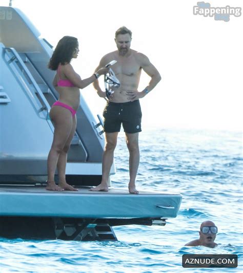 Jessica Ledon Sexy See With David Guetta Showing Off Her Hot Bikini Body At Ibiza Beach AZNude