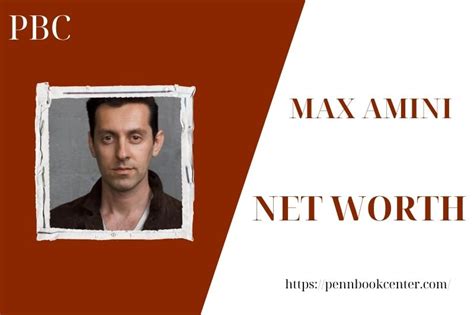 Max Amini Net Worth 2025: Salary, Wealth, And Financial Overview