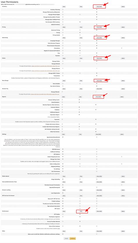 Add Amazon User Permissions – Baltakis Consulting