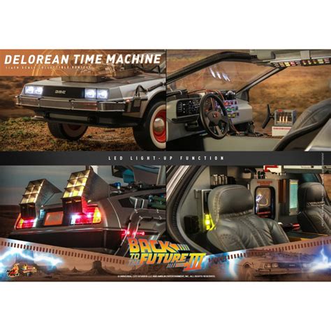 Delorean Time Machine Movie Masterpiece Hot Toys Retour Vers Le Futur Iii