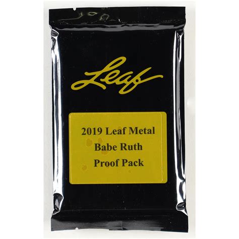 Leaf Metal Babe Ruth Proof Pack Proof Pristine Auction