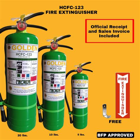 fire extinguisher  lbs hcfc  green  years warranty refillable