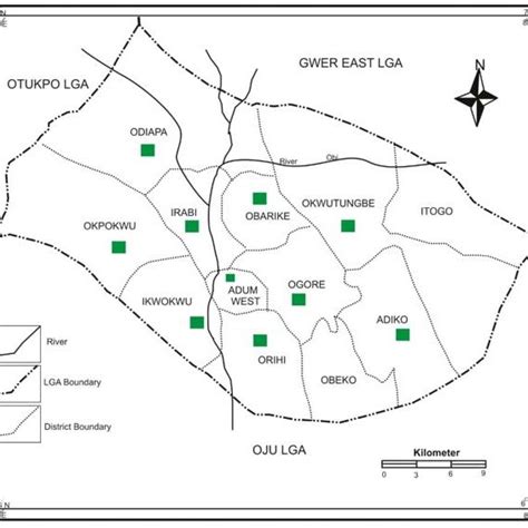 map  obi local government area source ministy  lands  servey  scientific