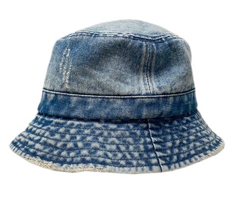 Washed Denim Cotton Bucket Hats Bk6007 Epoch Fashion Accessory