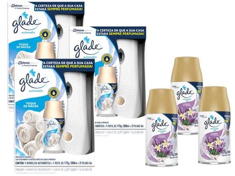 Kit 3 Glade Automatic Aparelho 3 Refil Perfume Ambientes Scj