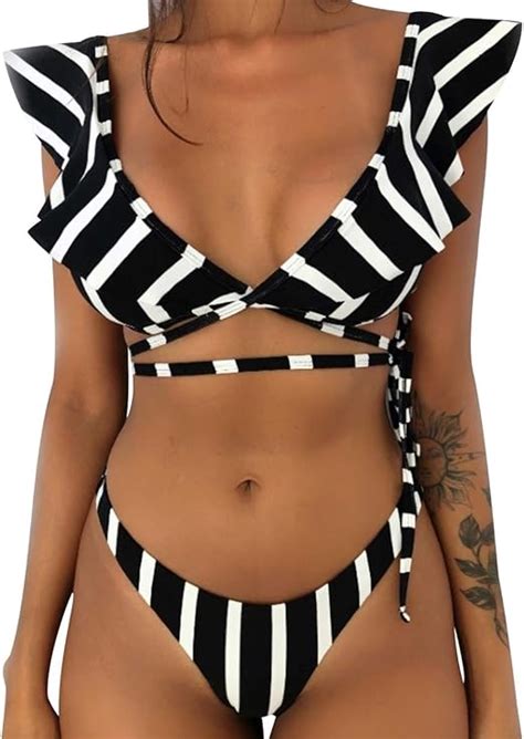 Bikini Volantes Triangulo Push Up Mujer Trajes De Ba O Flores De Dos Piezas Biquini Brasile O