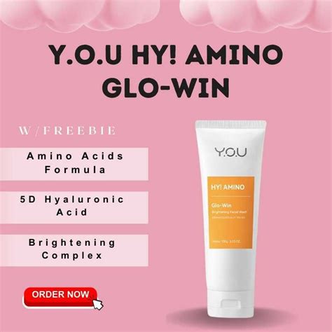 You Hy Amino Glo Win Brightening Facial Wash 100g Shopee Philippines