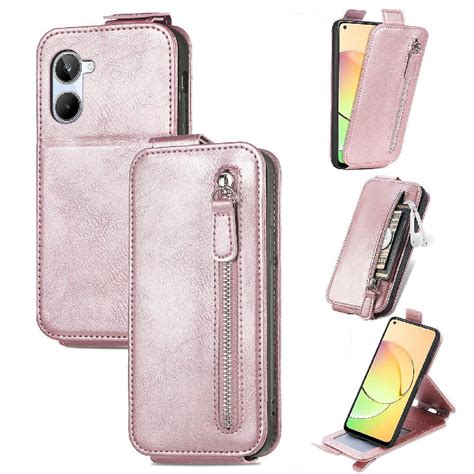 Case For Realme 10 Leather Case Exquisite Business Flip Cover Wallet