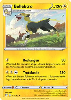 Bellektro Kampfstile Sammelkarten Datenbank Pokemon De