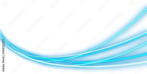 Abstract blue wave light effect Stock Illustration | Adobe Stock