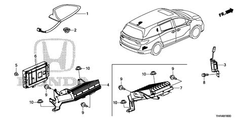 Honda Odyssey Amplifier Tuner Unit Antenna Electrical