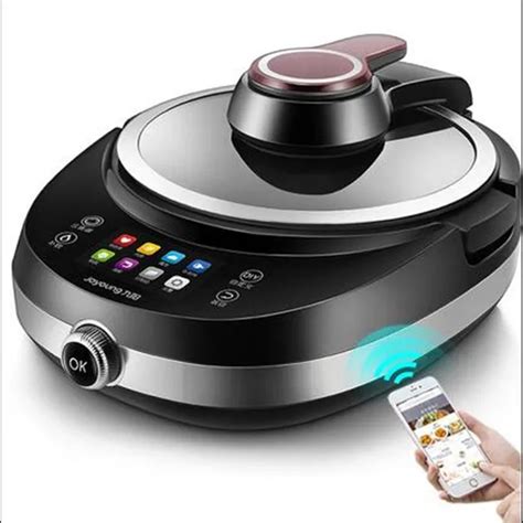 220v Electric Automatic Electric Stir Frying Wok Pot Non Stick Household Intelligent Multi