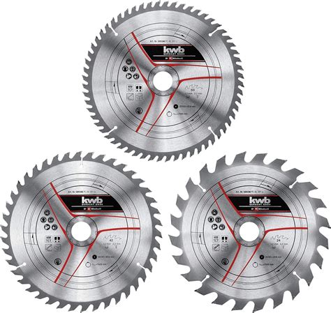 Kwb By Einhell Kit De 3 Lames De Scie Circulaire Stat 3 Lames Aux