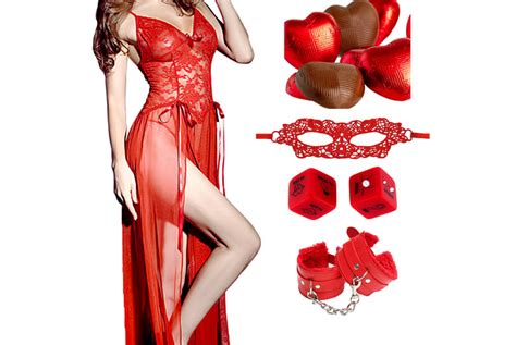 Valentine S Day Sexy Pc Bundle Lingerie Games Chocolate Cuffs Deal Wowcher