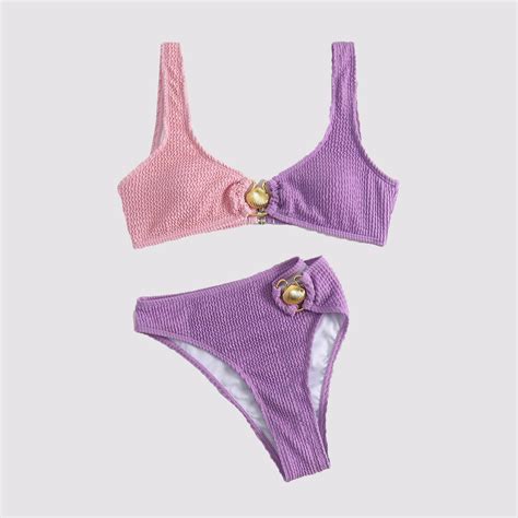 Factory Wholesale Solid Color Hand Knitted Beachwear Crochet Bikini Skirt Set China Women