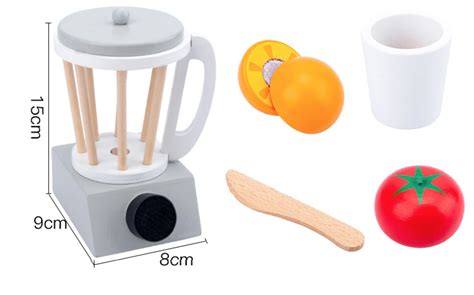 Licuadora De Juguete De Madera Nude