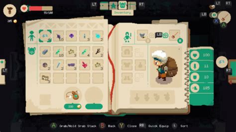 Moonlighter Interface In Game Video Game Ui