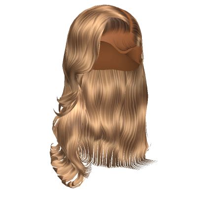 퓖 Blonde Balayage Wavy Side Part Blowout Roblox