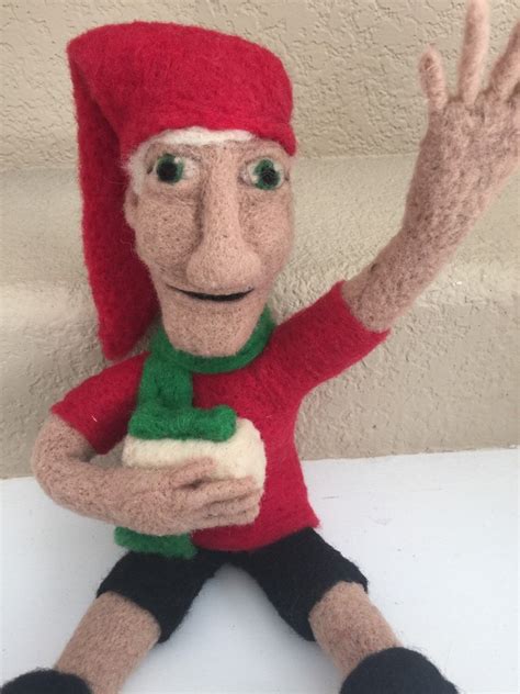 Needle Felted Elf Doll Christmas Elf Doll Mantle Decoration Etsy Christmas Elf Doll Elf