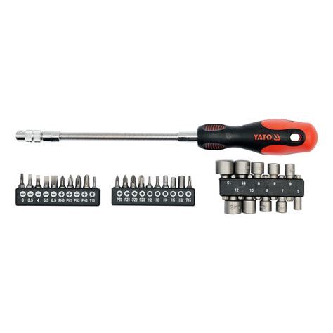 Flexible Screwdriver With Bits Yt Yato Sanifix Hardware Store