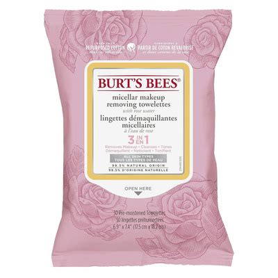 Burt S Bees Lingettes D Maquillantes Micellaires En Paq De