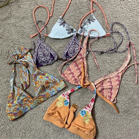 LOT OF VICTORIAS SECRET BIKINI TOPS SIZE XS S Depop