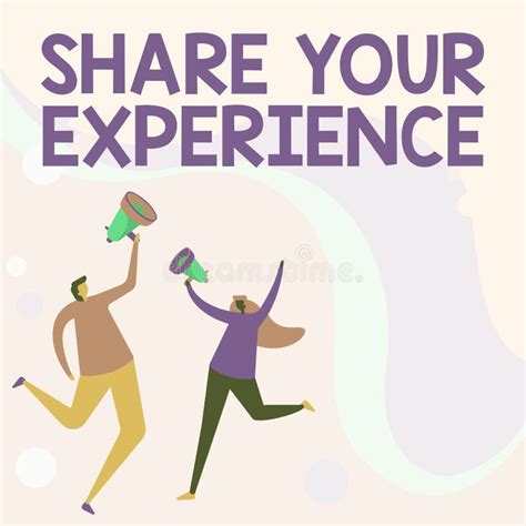 sign displaying share  experience business idea telling