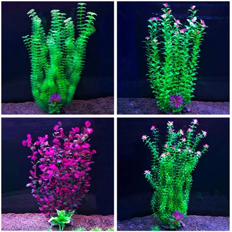 Grandes Plantes D Aquarium En Plastique Cm Ornement Artificiel