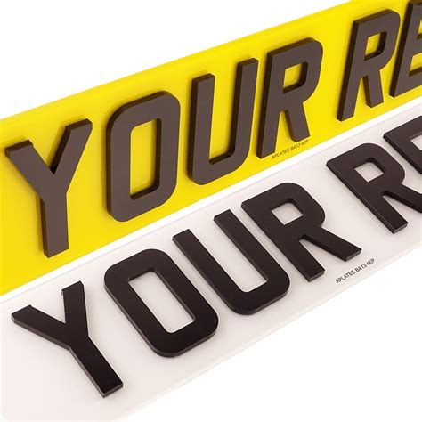 3d Number Plates Road Legal Dvla Registered