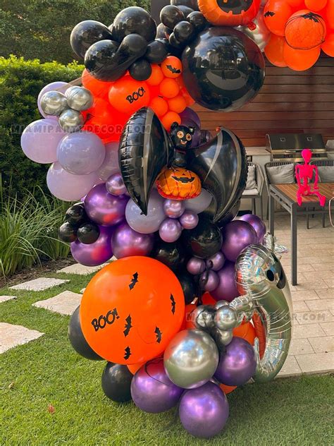 Halloween Birthday Balloon Garland Miami Party Decor