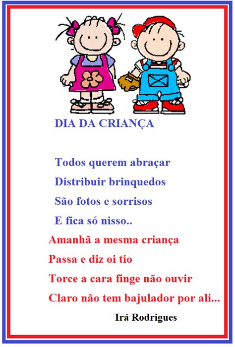 Poema Dia Da Criança - CHEIRINHO DE POESIA: POEMAS DIA DA CRIANÇA