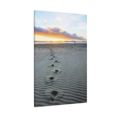 Footprints in the Sand Canvas Print,footprints at the Beach Canvas ...