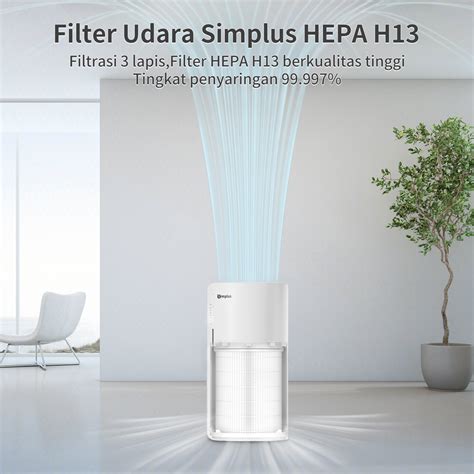 Jual Simplus Air Purifier Filter Udara Hepa H Dengan Filtrasi