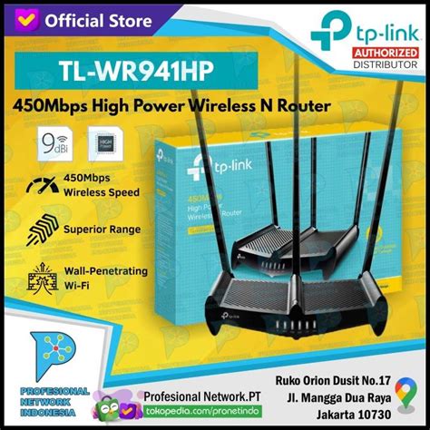 Jual Tp Link Mbps High Power Wireless N Router Tl Wr Hp Shopee