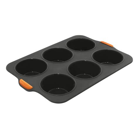 Bakemaster Silicone Large Muffin Pan – 6 cup – Kitchen Mojo