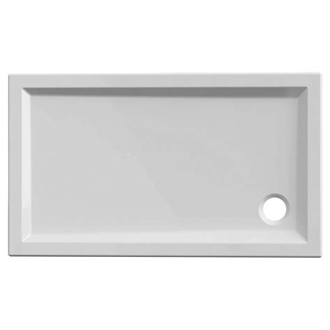 PIATTO DOCCIA SERIE MIAMI IN ACRILICO BIANCO 70x120 H 6 cm PILETTA Ø 90 mm