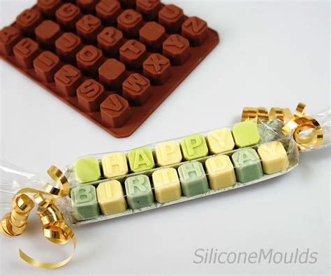 Chocolate Letter Blocks Silicone Chocolate Candy Mould Silicone Moulds