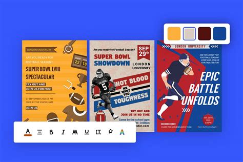 Super Bowl Poster Maker Online For Free Fotor