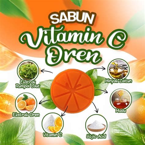luvqis sabun vitamin  oren  sabun  anti penuaan sabun