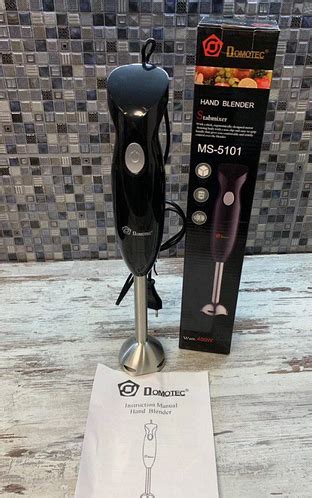 Блендер погружной Domotec MS-5101 съемная металлическая нога, ручной ...
