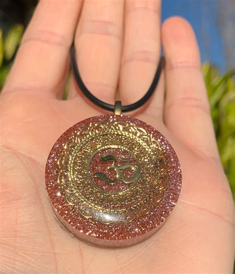 Om Symbol With Rose Gold Glitter And Copper Etsy