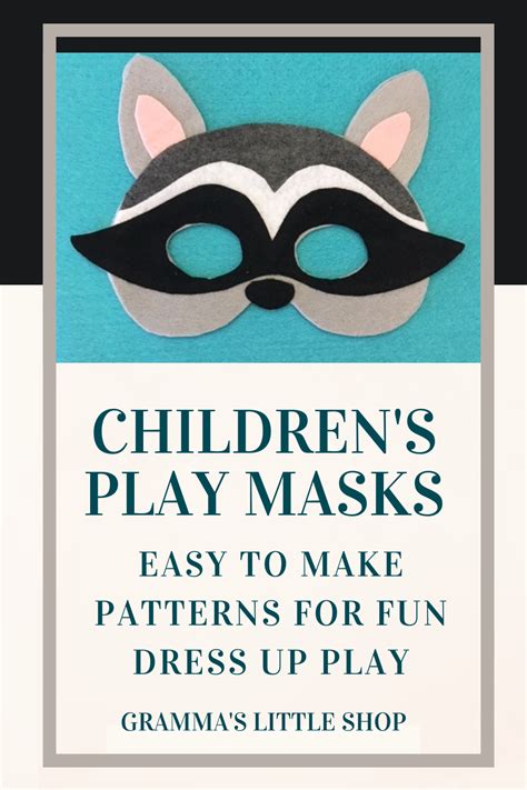 Dress Up Play Masks For Creative Pretend Play