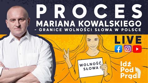 Live Proces Mariana Kowalskiego Granice Wolno Ci S Owa W Polsce